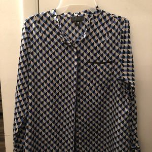 Worthington abstract print blouse